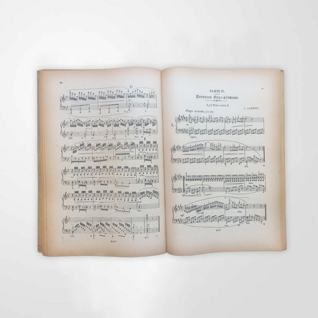 CZERNY Estudos para Piano - Livro 2º - 3a. e 4a. Partes