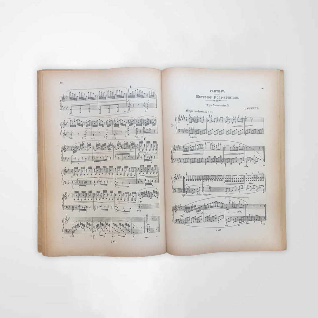 CZERNY Estudos para Piano - Livro 2º - 3a. e 4a. Partes
