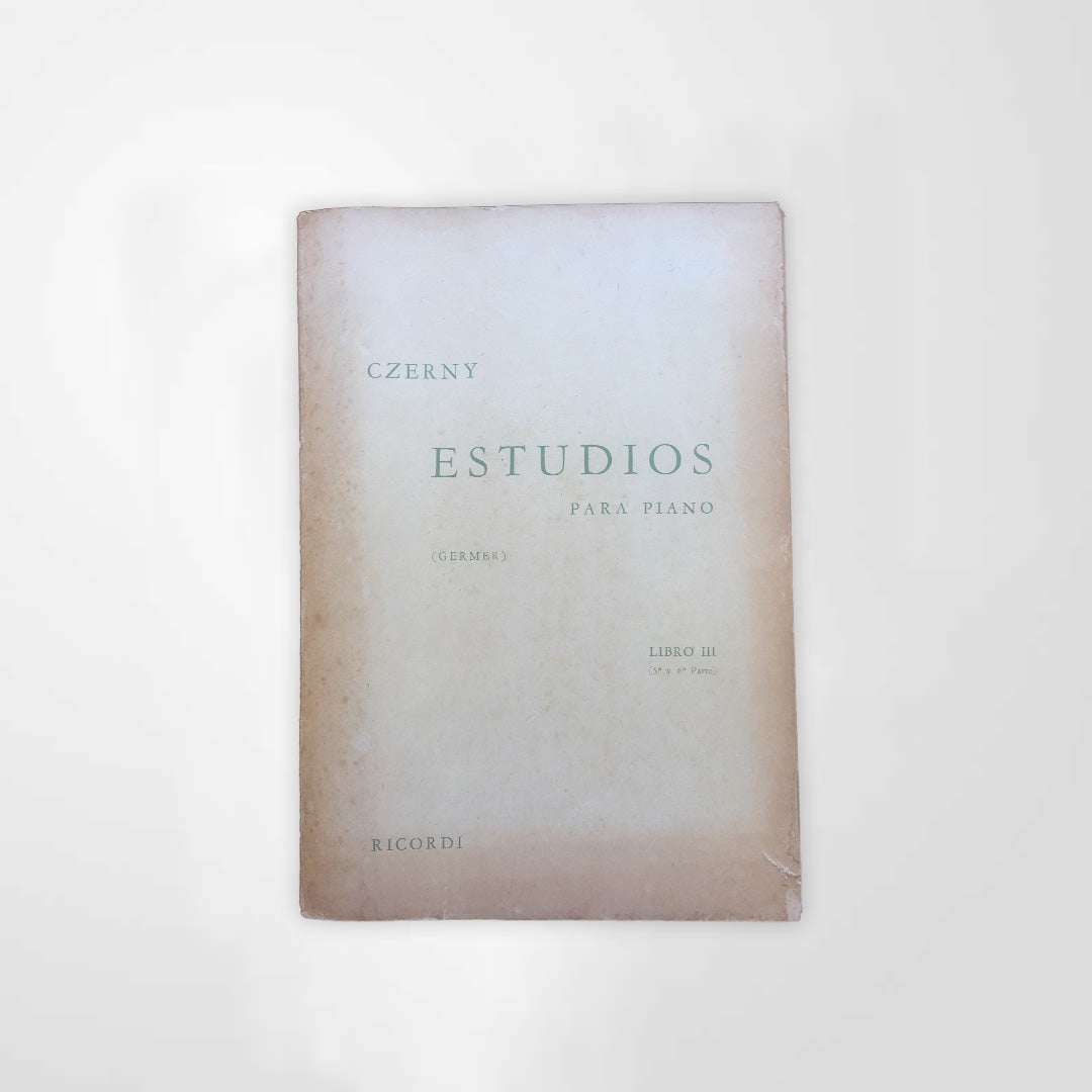CZERNY Estudos para Piano - Livro 3º - 5a. e 6a. Partes