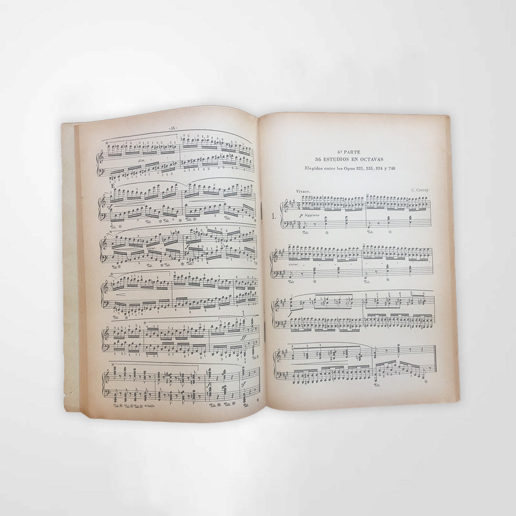 CZERNY Estudos para Piano - Livro 3º - 5a. e 6a. Partes