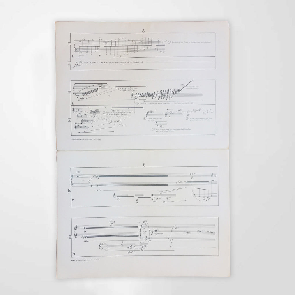 SANTORO Mutationen III, para piano e tape (partitura grande formato)