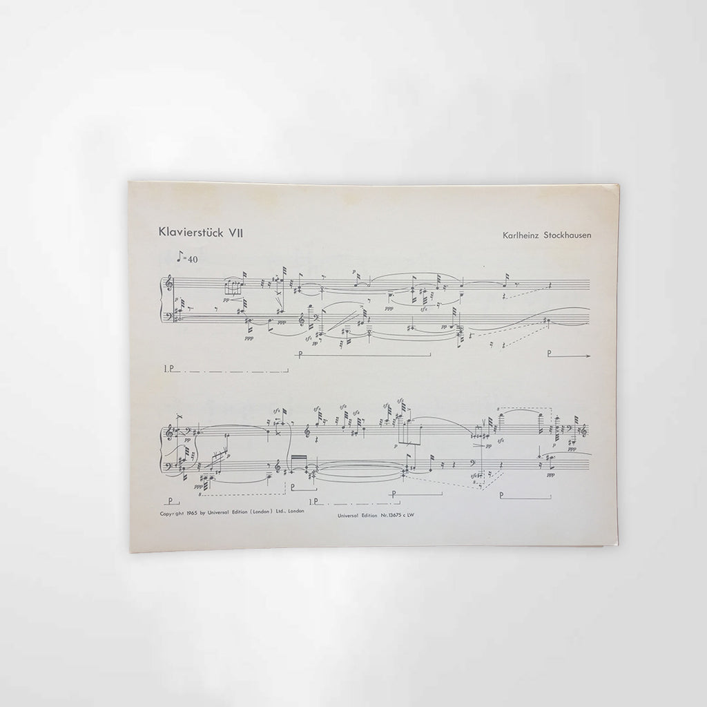 STOCKHAUSEN Nr. 4- Klavierstück VII
