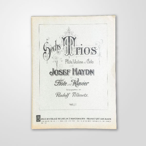 Sechs Trios, para flauta e piano, volume 1