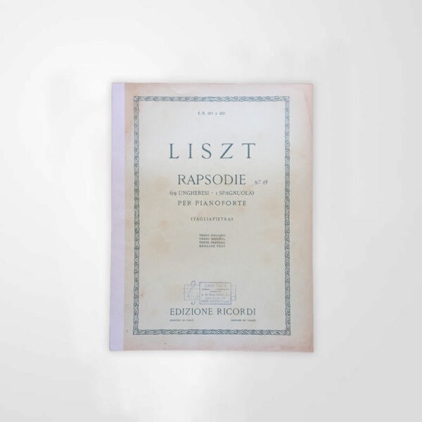 LISZT Rapsodie No 17