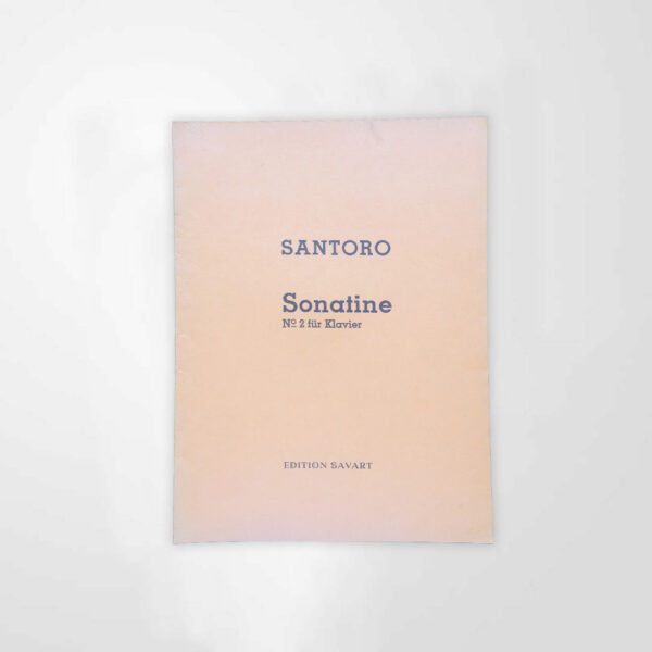 SANTORO Sonatina No 2, para piano