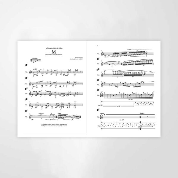 M, para violino e sons pré-gravados - Image 2